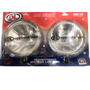 Twin Pack Opposite Lock 200 Series | 100W 12V Driving Light Set