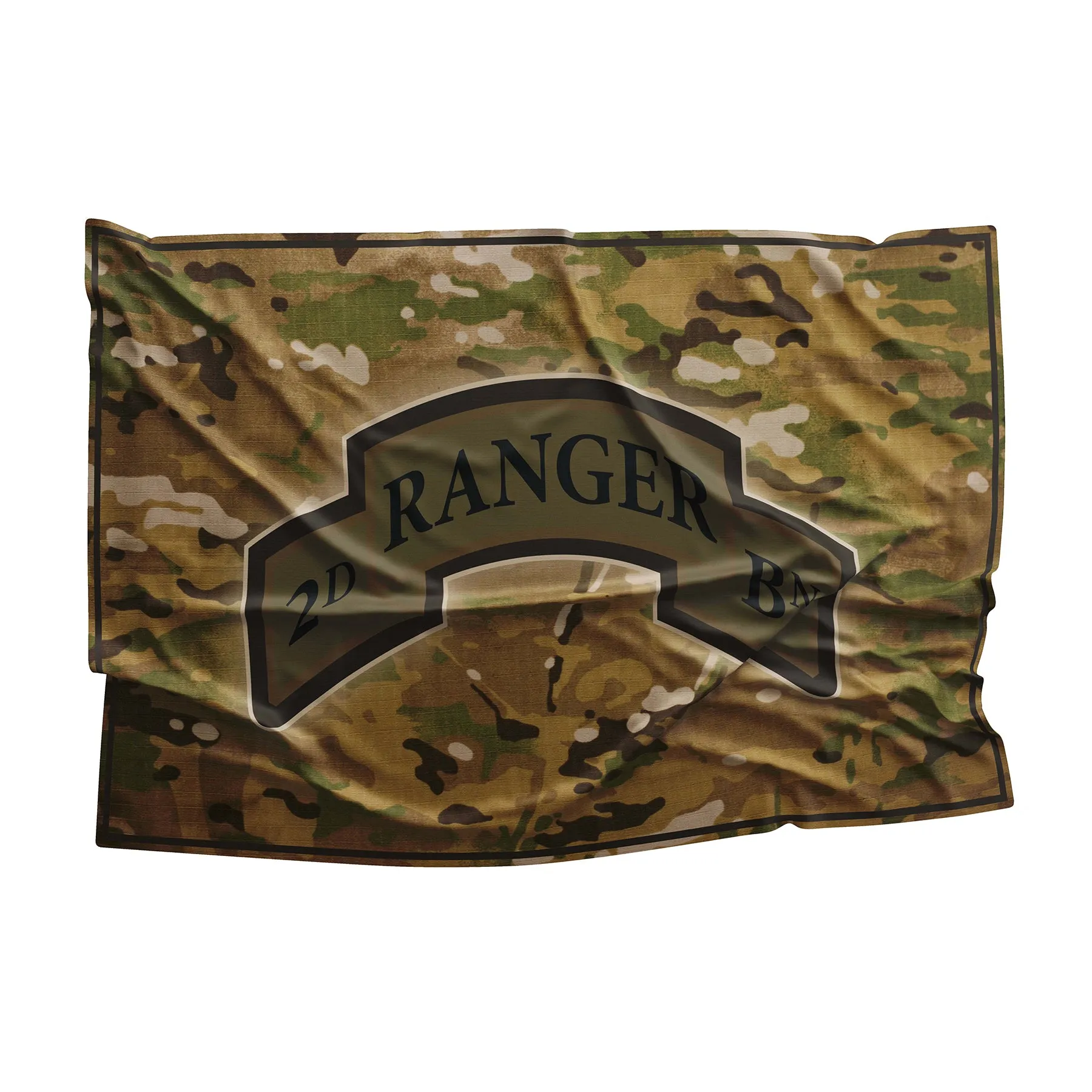 US Army Ranger Battalion Insignia Flag Banner
