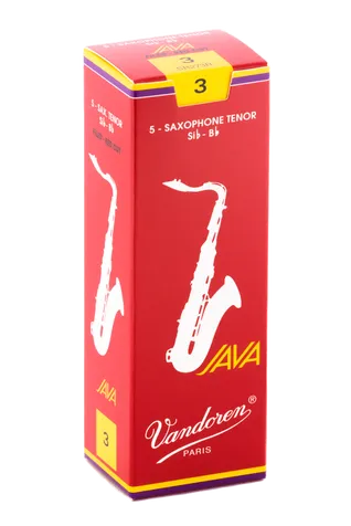 Vandoren Java (Red) Tenor Saxophone Reeds- Box of 5
