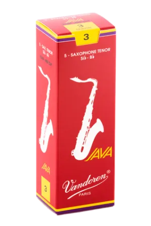 Vandoren Java (Red) Tenor Saxophone Reeds- Box of 5