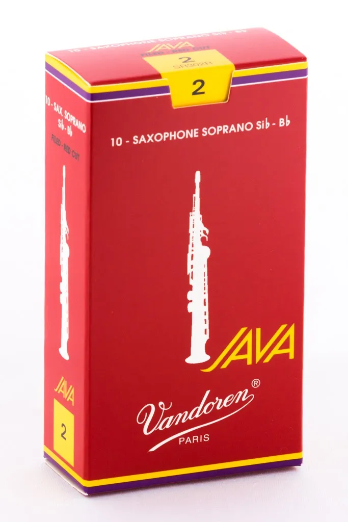 Vandoren Soprano Sax Reed JAVA 'Red Cut' 10 Pack