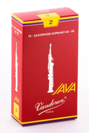 Vandoren Soprano Sax Reed JAVA 'Red Cut' 10 Pack