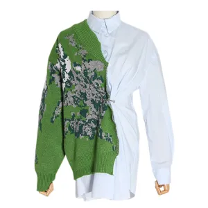 Vintage Sweater  Patch Shirt
