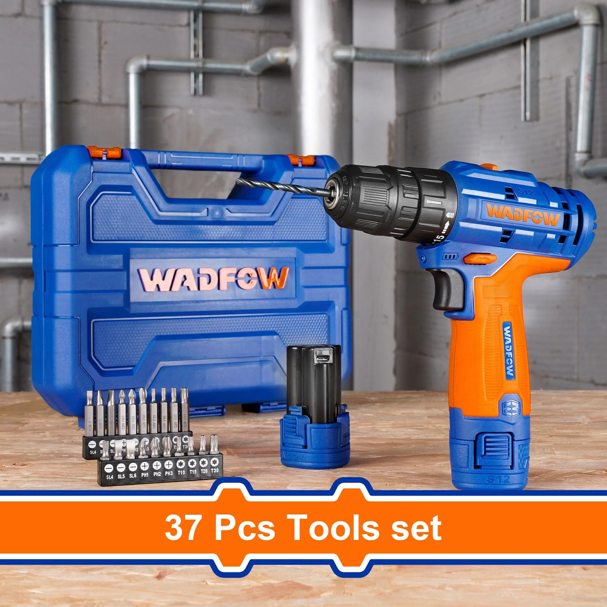 Wadfow Lithium-Ion Cordless Drill 12V - WCDS525