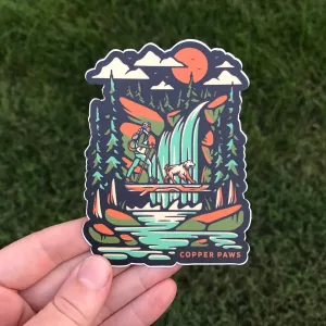 Waterfall Hike Sticker