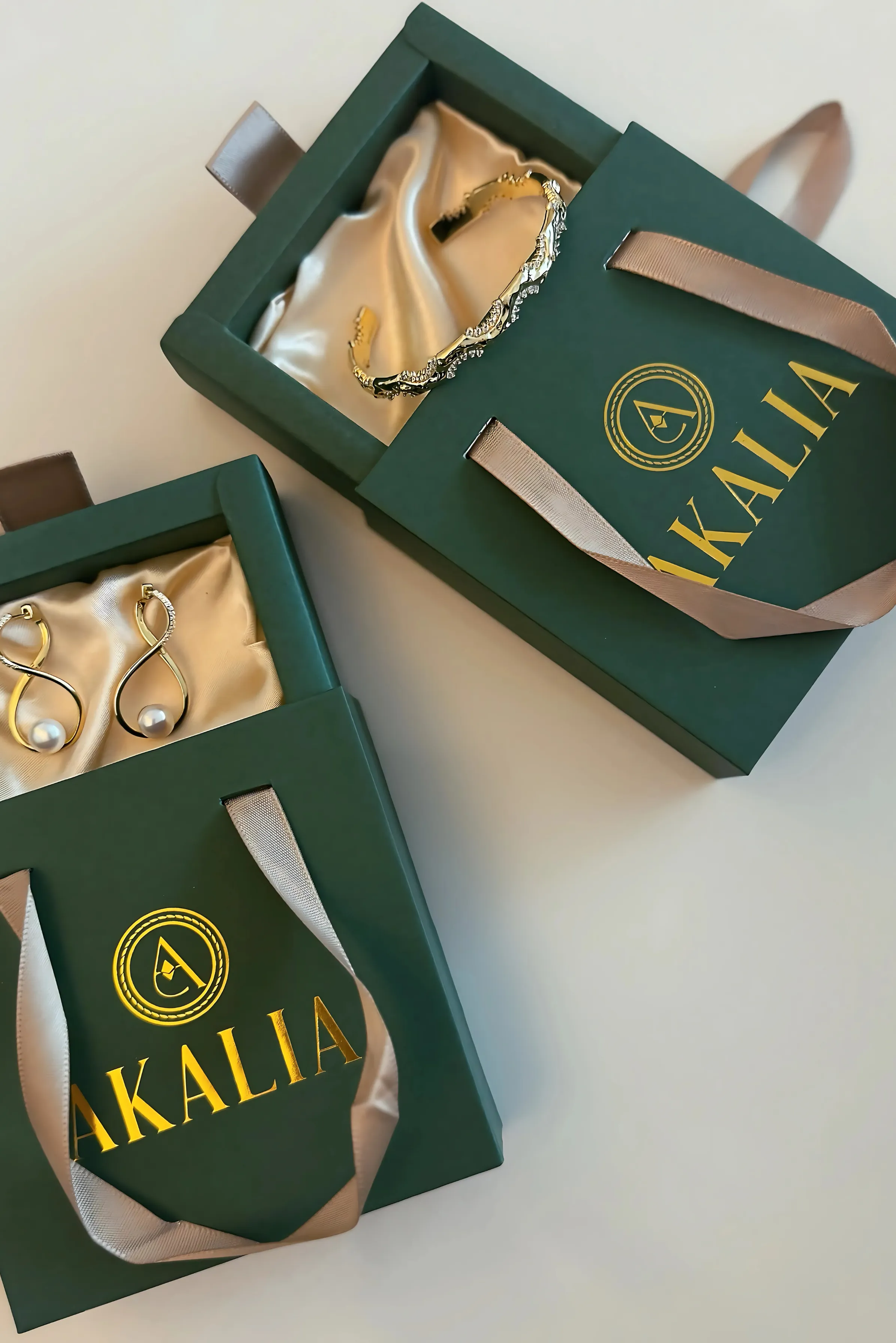 Waterproof Gold Chain Swing Hoop Earrings