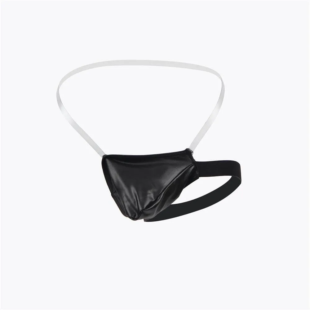 Wet Look Illusion Thong for Men - Seductive & Comfortable
