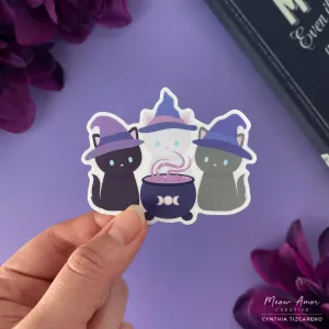 Witch Cats Vinyl Sticker