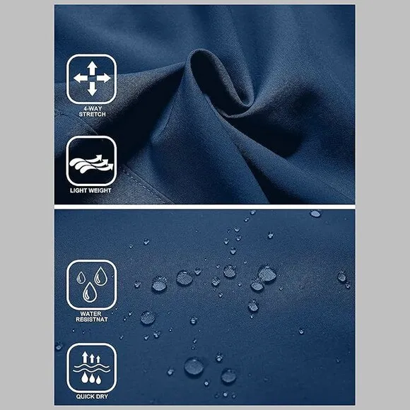Women's Lightweight Hiking Cargo Shorts Quick Dry Athletic Shorts , Blue