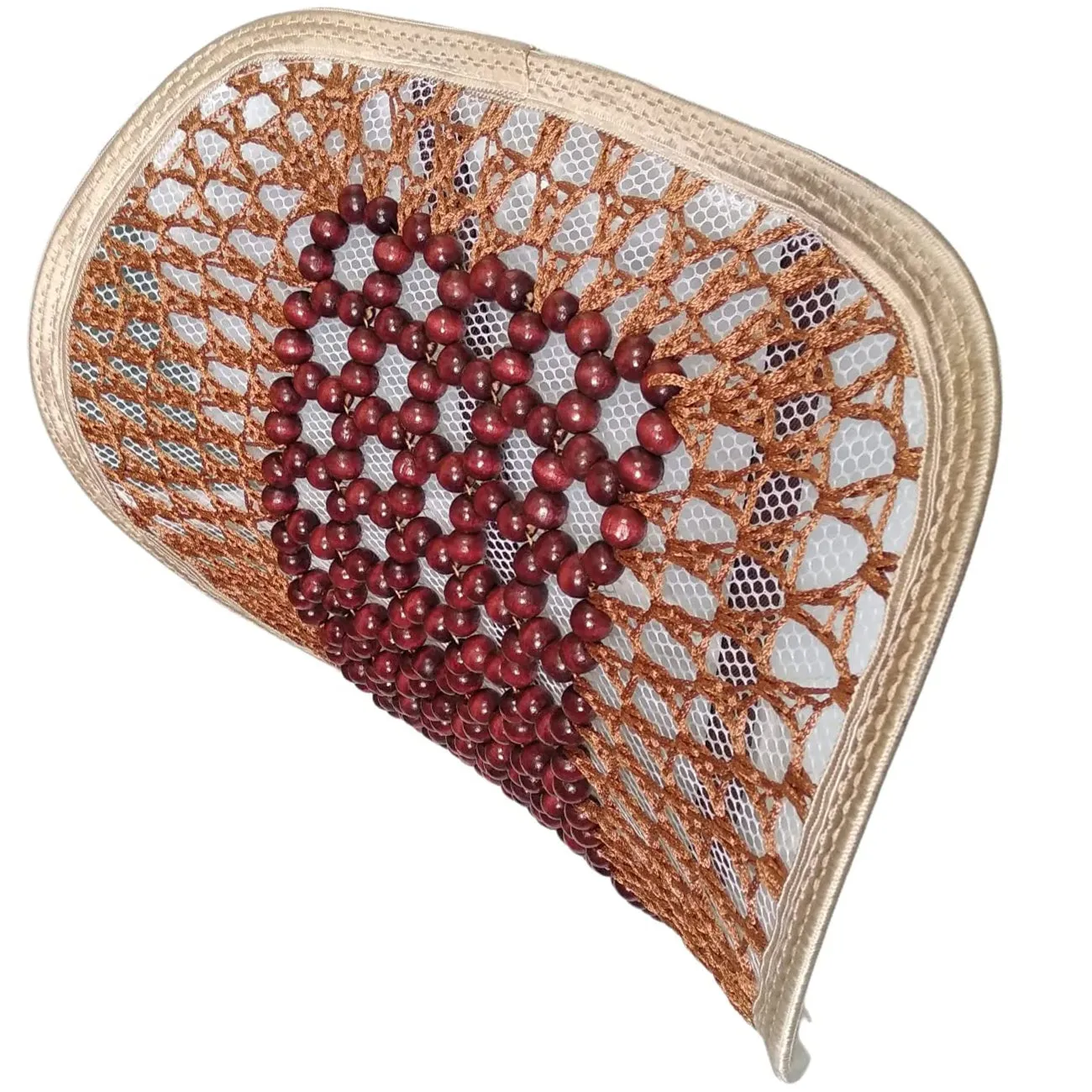 Wood Beads Lumbar Support Cushion (Small Beads)