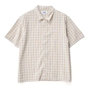 XLARGE 91 OXFORD SS SHIRT TAN WHITE