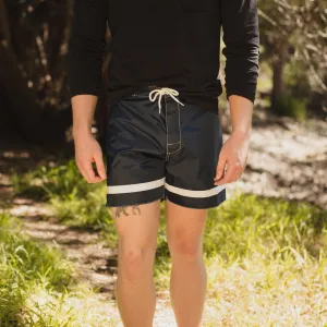 Yellow Rat Cross Bar Weave Trunk - Navy