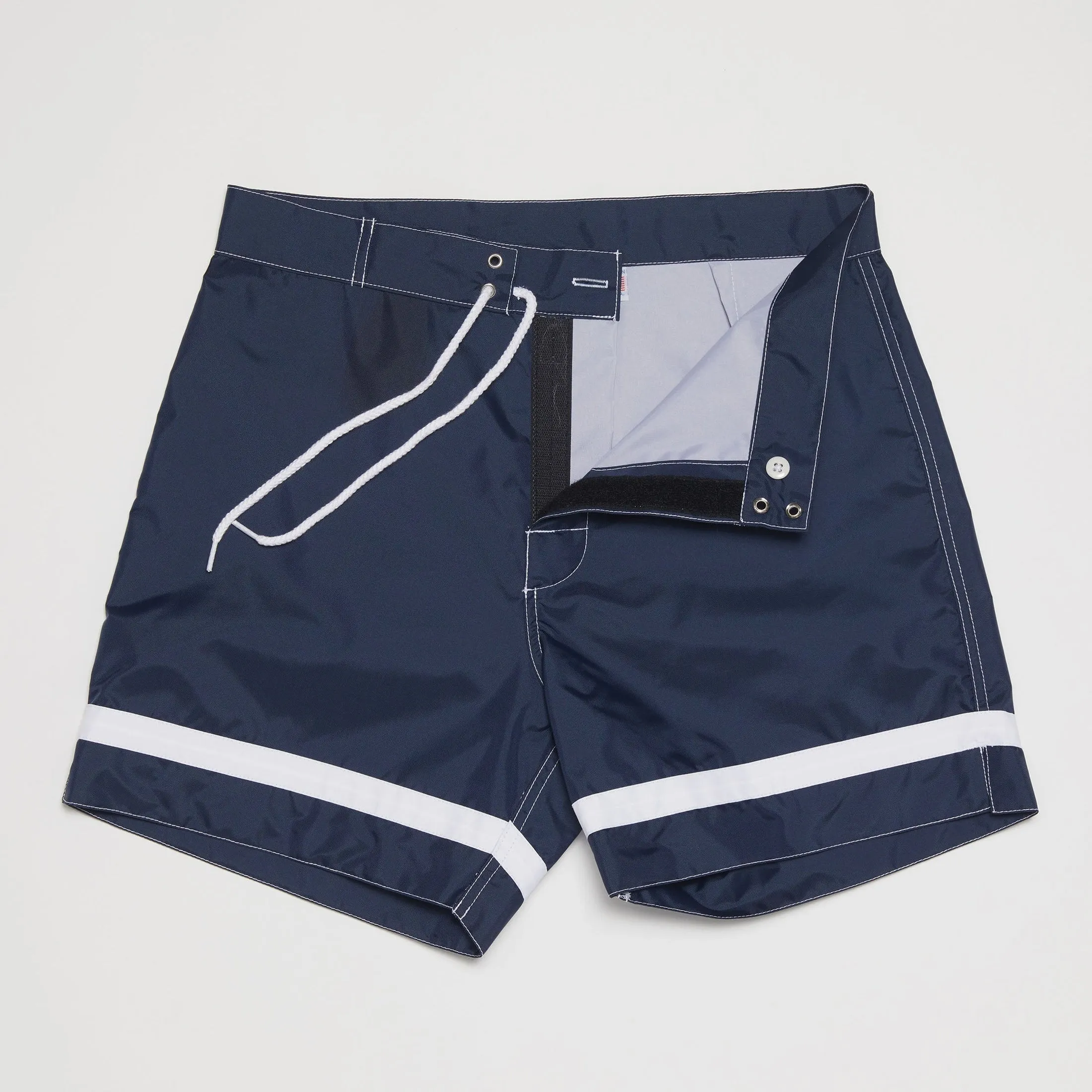 Yellow Rat Cross Bar Weave Trunk - Navy