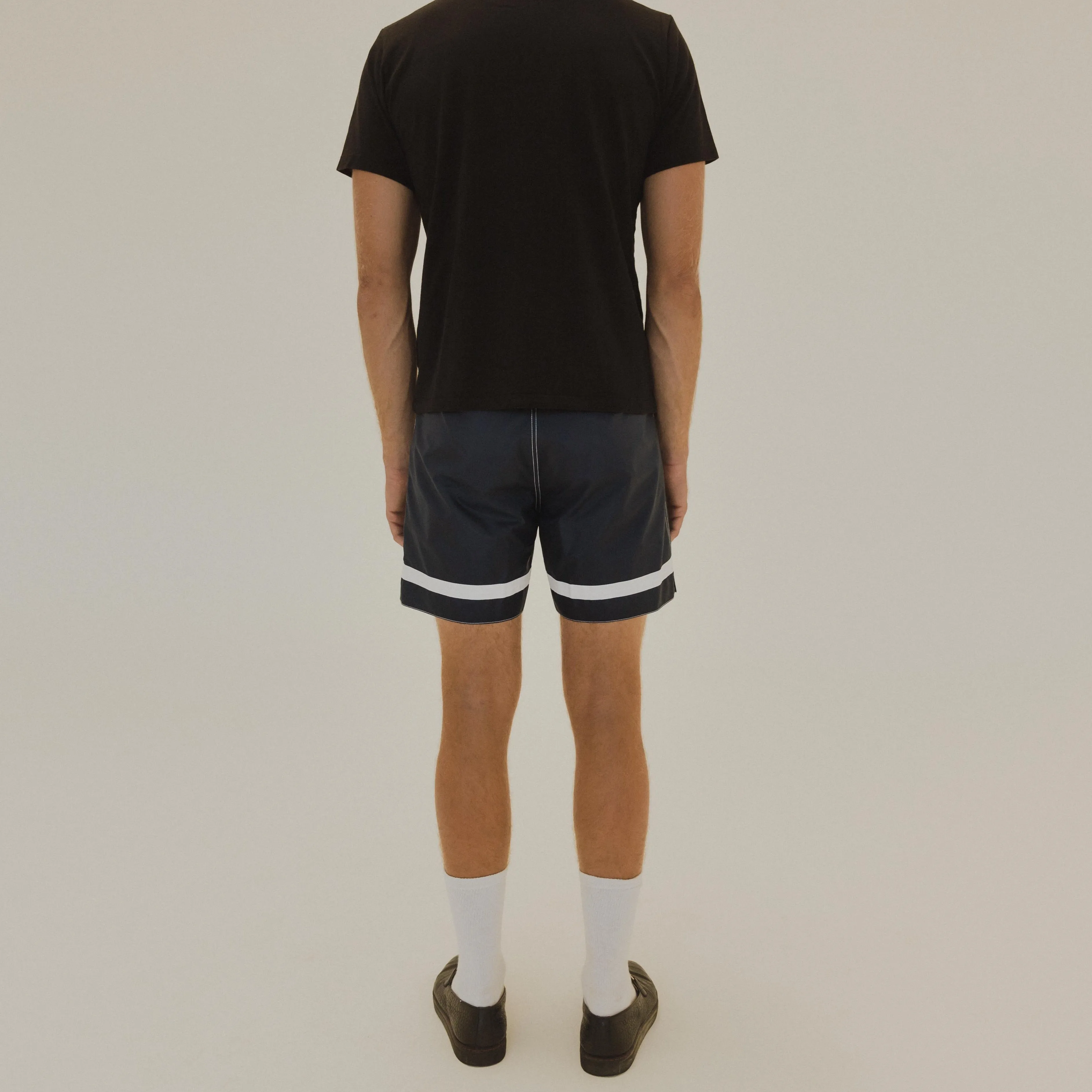 Yellow Rat Cross Bar Weave Trunk - Navy