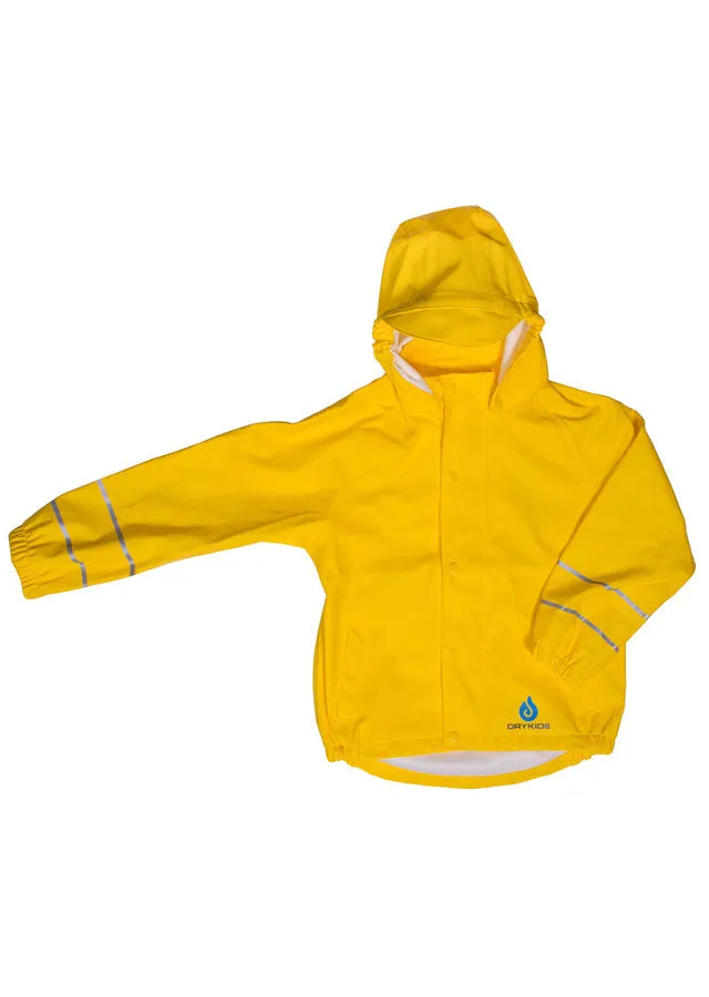 Yellow Waterproof Jacket & Dungaree Set