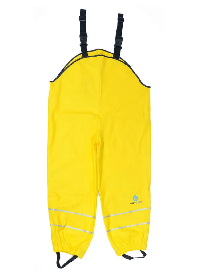 Yellow Waterproof Jacket & Dungaree Set